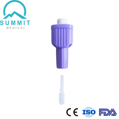 Lancetas superiores 30G 1.6mm da segurança da tecla para a amostra confortável do sangue