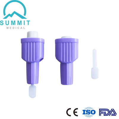 Lancetas superiores 30G 1.6mm da segurança da tecla para a amostra confortável do sangue