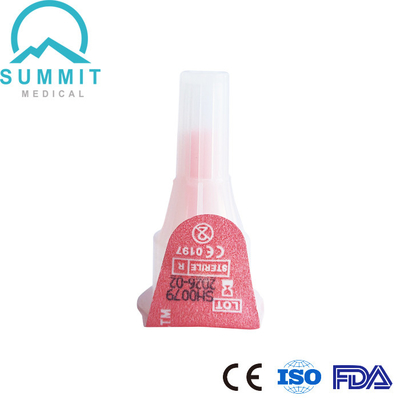 32G 4mm Pen Needles For Insulin Pens 100 partes da cor do pêssego